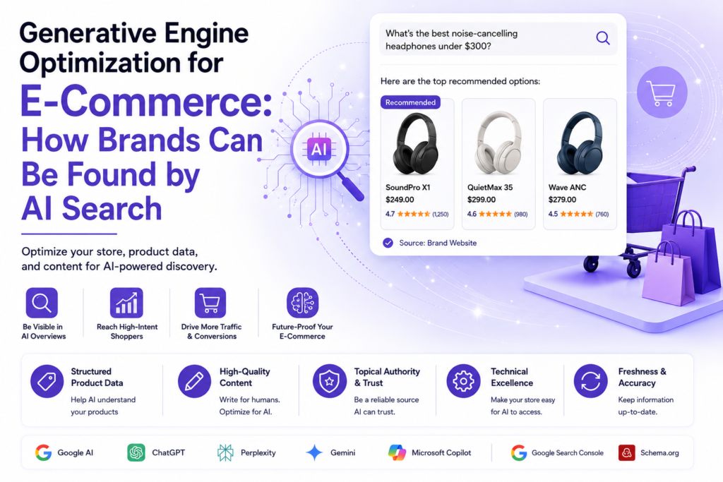 Generative Engine Optimization for E-Commerce: How Brands Can Be Found by AI Search